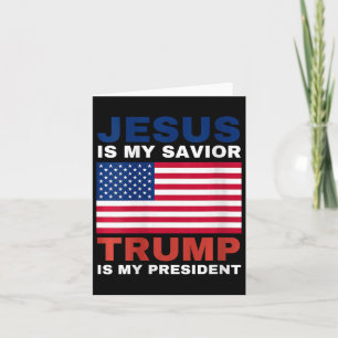 Carte Cadeaux Trump 2020 pour femmes Jésus est mon sauve