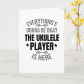 Carte Cadeaux Ukulele vintage | Ukulele Joueurs cadeaux (Fleur jaune)