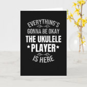Carte Cadeaux Ukulele vintage | Ukulele Joueurs cadeaux (Fleur jaune)