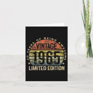 Carte Cadeaux vintages 1965 Edition limitée 60 ans 60t