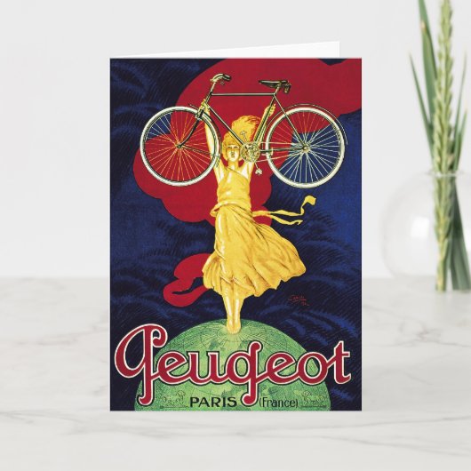 Carte Cadeaux vintages - Cycles Peugeot (Devant)