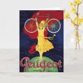 Carte Cadeaux vintages - Cycles Peugeot (Fleur jaune)