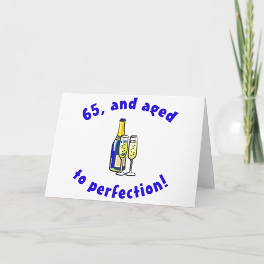 Carte Cadeaux vintages de sac de 65e anniversaire (Devant)