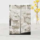 Carte Cadeaux vintages pour vitrine de bébé 1940 (Fleur jaune)