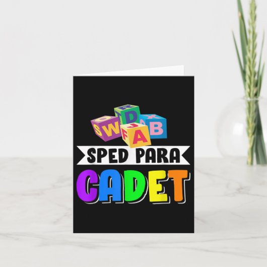 Carte Cadet De Para De Spirale Retourner À L'École (Devant)