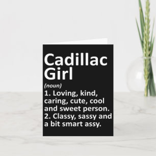 Carte Cadillac Girl Mi Michigan Funny City Accueil Racin