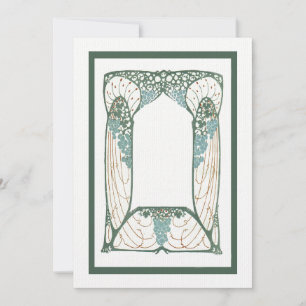 Carte Cadre à thème Art Nouveau des années 1920