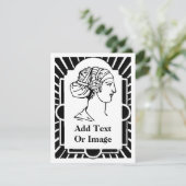 Carte Cadre Art Déco, Marque, ajouter du texte (Debout devant)