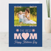 Carte cadre de célébration de la fête des mères message  (Devant)