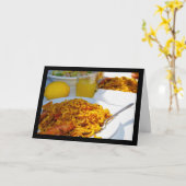 Carte Cadre de cuisine espagnole (Fleur jaune)