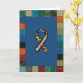 Carte Cadre de mosaïque pour la sensibilisation sur (Fleur jaune)