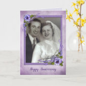 Carte Cadre de photo de pensée pour le couple (Fleur jaune)