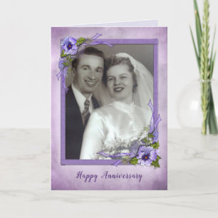 Carte Cadre de photo de pensée pour le couple