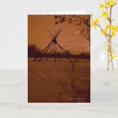 Carte Cadre de Tipi (Fleur jaune)