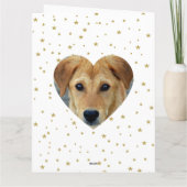 Carte Cadre Empreintes de Pattes Photo de Chien Personna (Dos)