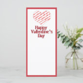 Carte Cadre en forme de coeur (Debout devant)