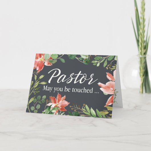 Carte Cadre floral et de verdure pour le rétablissement (Devant)