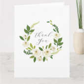 Carte Cadre Floral Rose Blanche Luxueux (Devant)