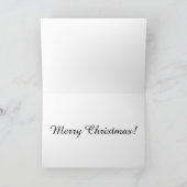 Carte cadre Gold Bow Christmas 7x5 (Intérieur)