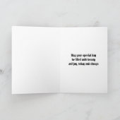 Carte Cadre gothique aux fleurs rouges Anniversaire (Intérieur)