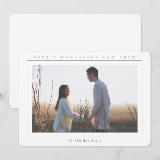 CARTE CADRE MODERNE (Devant / Derrière)