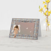 Carte Cadre Narnia Angel. (Fleur jaune)