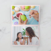 Carte Cadre Parties scintillant Or de luxe photo Happy P (Intérieur)