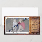 Carte Cadre photo antique (Devant / Derrière)