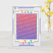 Carte Cadre photo bébé (Fleur jaune)