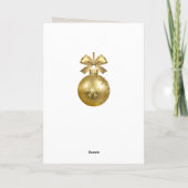 Carte Cadre photo classique de Noël (Dos)