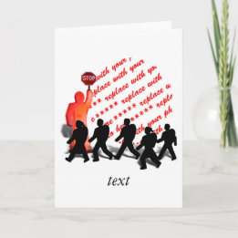 Carte Cadre photo de la Garde-passage