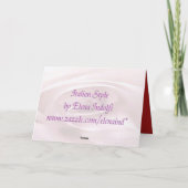 Carte cadre photo de Noël (Dos)