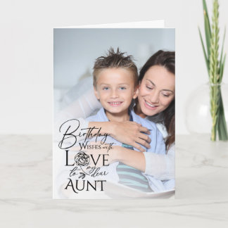 Carte Cadre photo de typographie d'anniversaire minimali