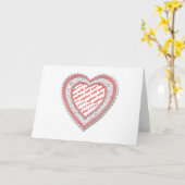 Carte Cadre photo en forme de coeur déchiré (Fleur jaune)