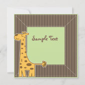 Carte Cadre photo Giraffe (Dos)