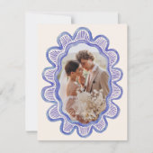 Carte Cadre photo ovale peint à la main (Devant)