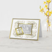 Carte Cadre photo religieux (Fleur jaune)