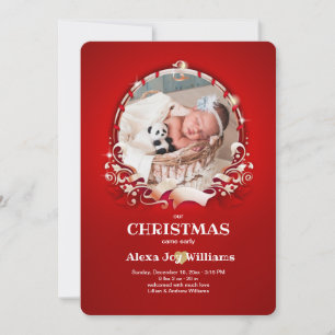Carte Cadre Photo Rouge