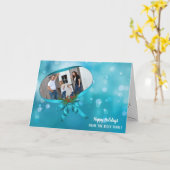 Carte Cadre ruban de Noël avec arc (Fleur jaune)