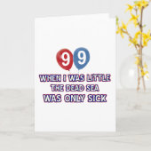 Carte Cadres d'anniversaire de 99 ans en mer morte (Fleur jaune)