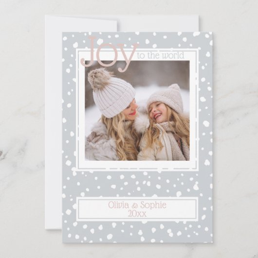 Carte Cadres photo gris pâle de Noël (Devant)