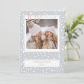 Carte Cadres photo gris pâle de Noël (Debout devant)