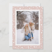 Carte Cadres photo Rose Dusty de Noël (Dos)