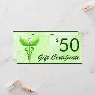 Carte Caduceus Alternative Medicine $50 Bon cadeau