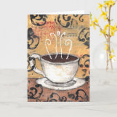 Carte Café (Fleur jaune)