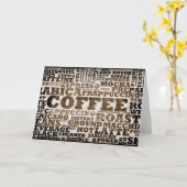 Carte Café (Fleur jaune)