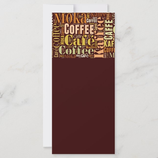 Carte Café (Devant)