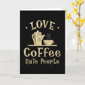 Carte  Café (Fleur jaune)