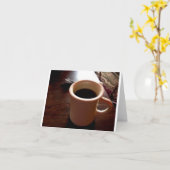 Carte café (Fleur jaune)