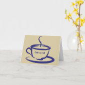 Carte Cafe au lait (Fleur jaune)